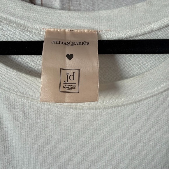 Jillian Harris x Jardines Domaine White Roadtrip Baby Doll French Terry Dress - Picture 4 of 9